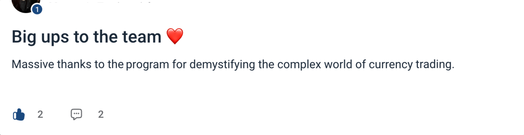 Orion's The Trader Labs testimonial